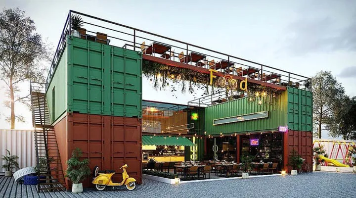 نکات در طراحی و استفاده از کانتینر رستوران